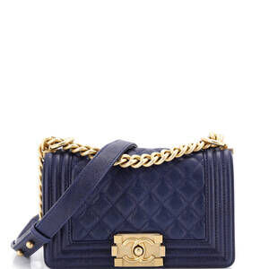 Chanel Boy Flap Bag Quilted Caviar #186585C50B